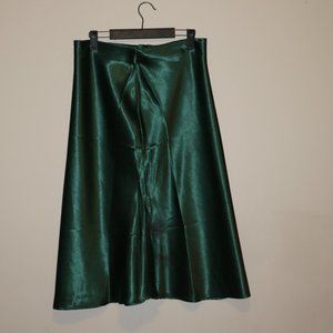 Satin Midi Skirt